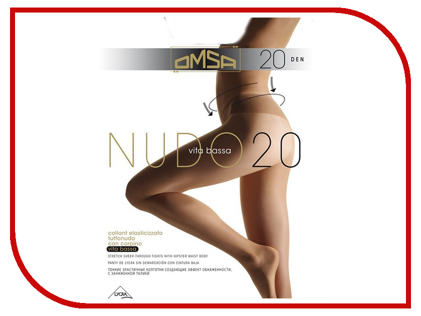  OMSA Nudo Vita Bassa  2  20 Den Beige-Naturel