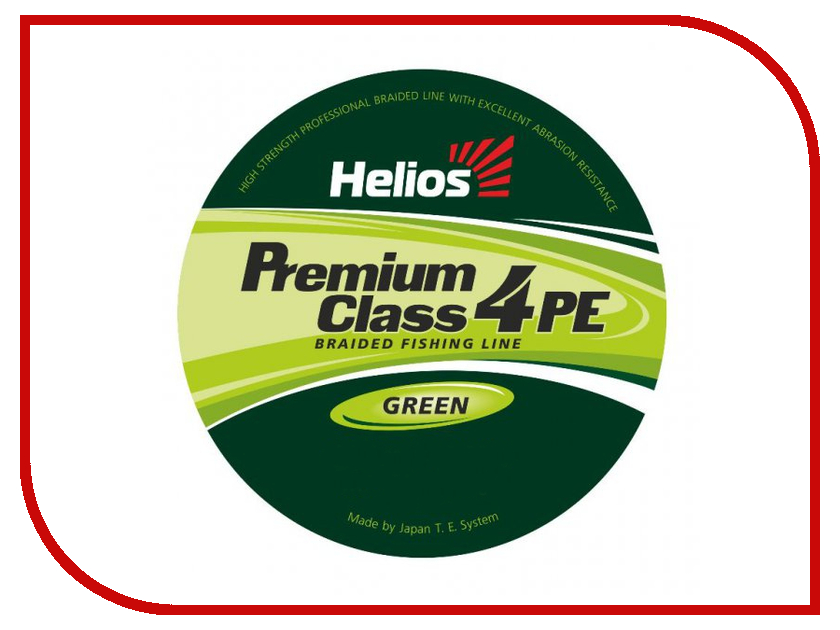   Helios Premium Class 4 PE Braid 0.18mm 135m Green HS-4PFG-18 / 135 G