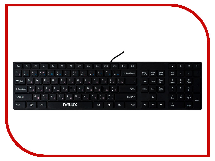 все цены на Клавиатура Delux DLK-1000UB Black USB онлайн
