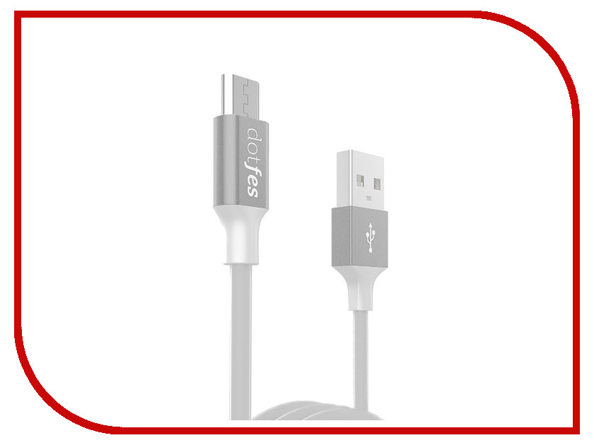  Dotfes USB - Micro USB A03M 2.5A 1m Grey 14636
