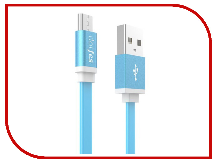  Dotfes USB - Micro USB A05M 2.5A 1m Blue 14646