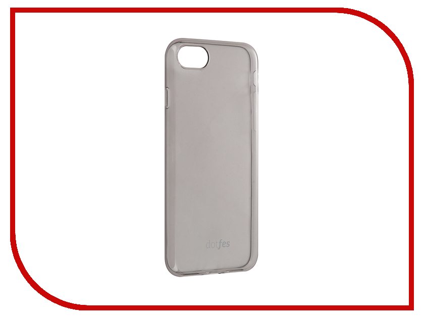 фото Аксессуар Чехол Dotfes G04 Ultra Slim TPU Case для APPLE iPhone 7 Transparent-Black 47074