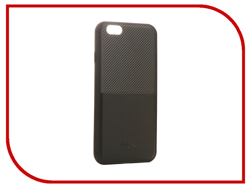   Dotfes G02 Carbon Fiber Card Case  APPLE iPhone 6 Plus / 6s Plus Black 47057