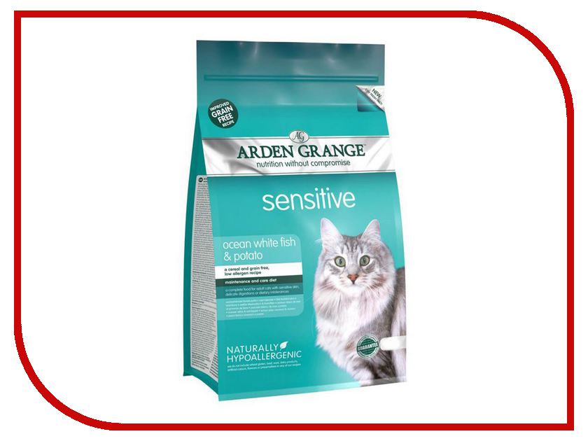  Arden Grange Adult Cat Sensitive 0.4kg          AG618236