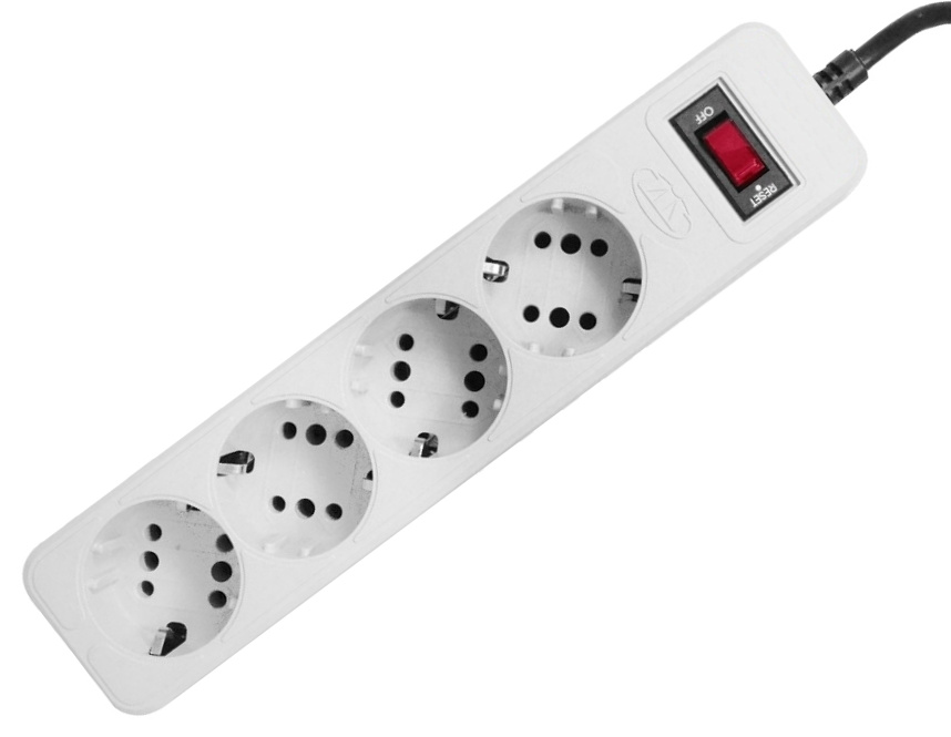 Сетевой фильтр Pilot 15A 4 Sockets 3m White 67110