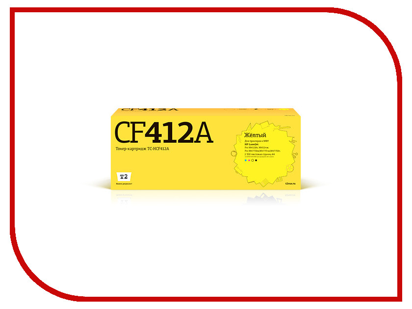  T2 TC-HCF412A Yellow  HP Color LaserJet Pro M377dw / M452dn / M452nw / M477fdw / M477fnw / M477fdn