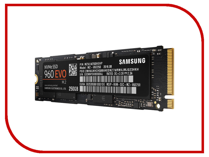   250Gb - Samsung 960 EVO MZ-V6E250BW