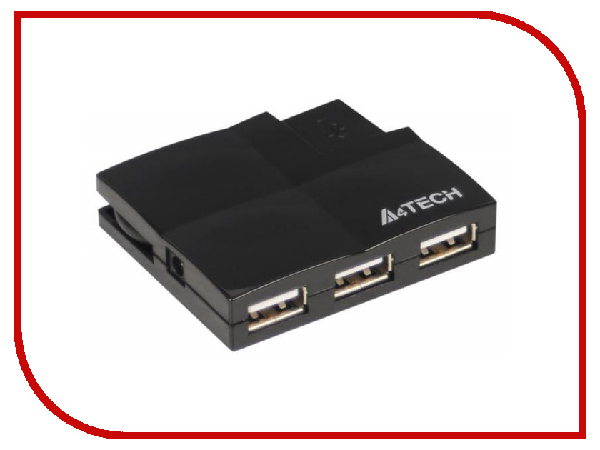  USB A4Tech USB 4 ports HUB-57 Black