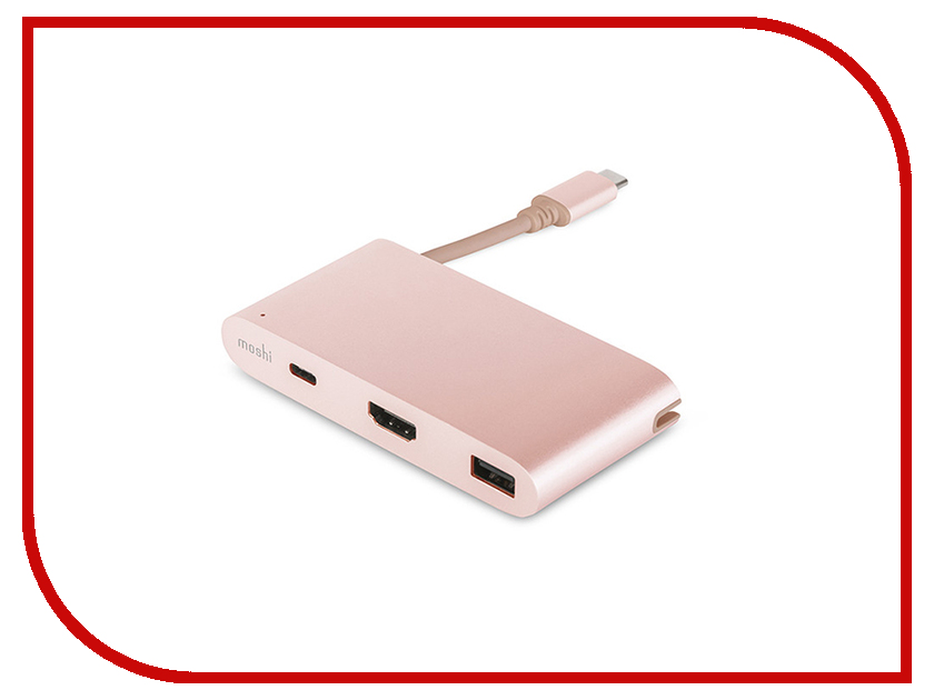  Moshi USB-C Multiport Adapter Golden Rose 99MO084207
