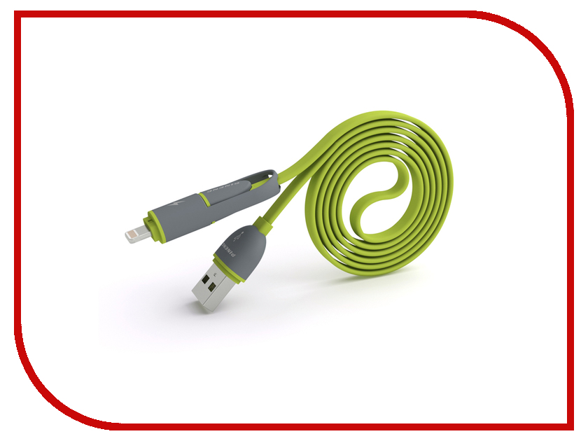  Pineng PN-301 USB-microUSB / Lightning Green