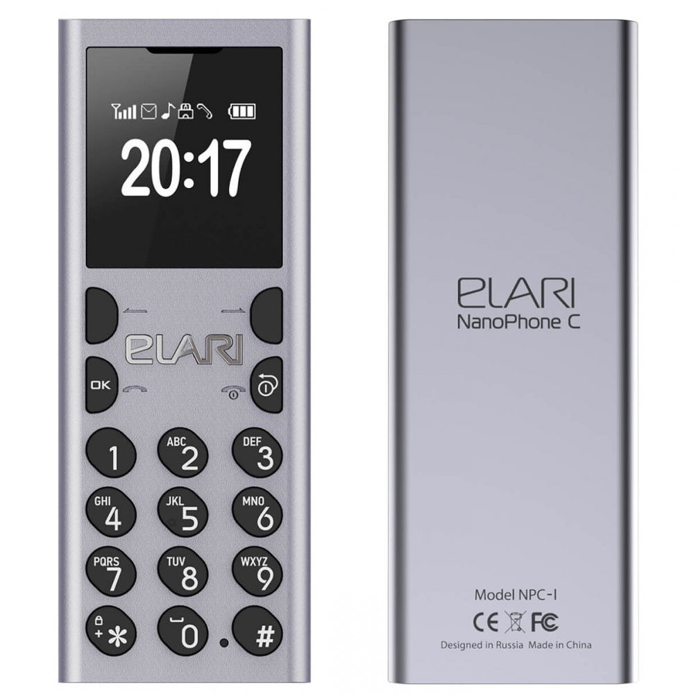 Сотовый телефон Elari NanoPhone C Silver