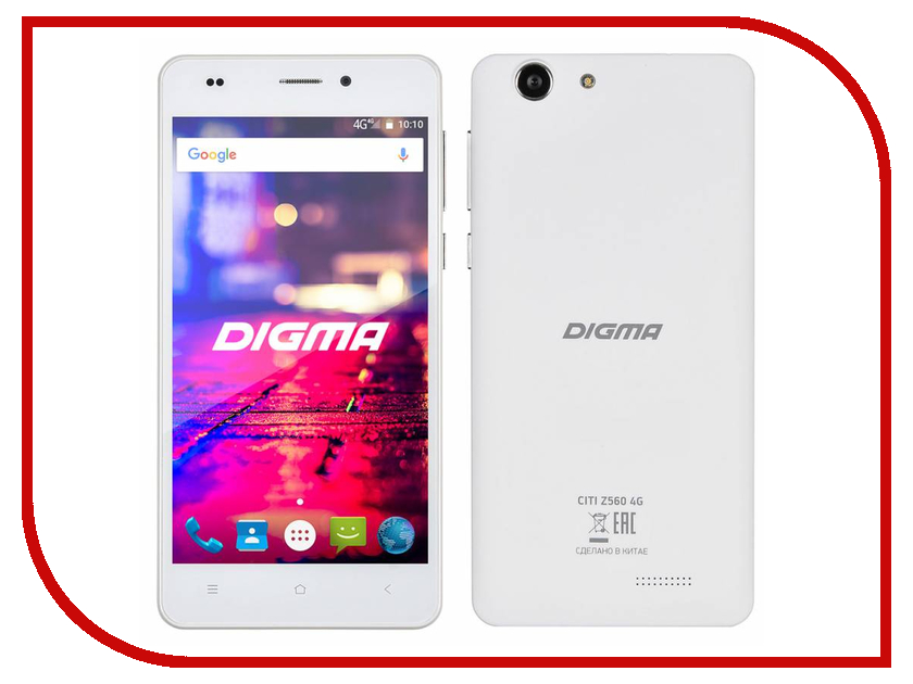 фото Сотовый телефон Digma CITI Z560 4G White