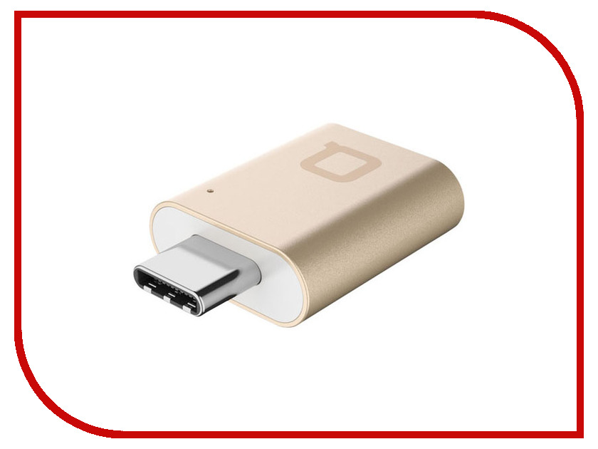 Аксессуар Nonda Mini Adapter USB-C to USB 3.0 Gold MI22GDRN