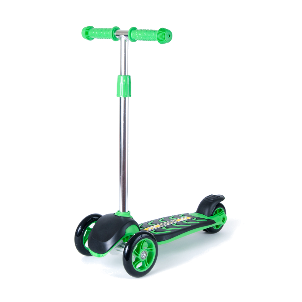 Самокат RT Midi Orion Lime 164в6 со светящимися колесами
