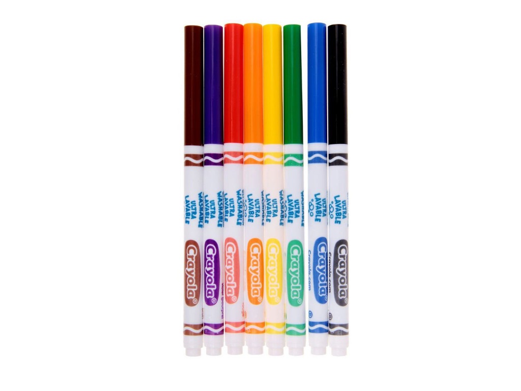 Фломастеры Crayola Супер чисто 8 цветов 58-8330