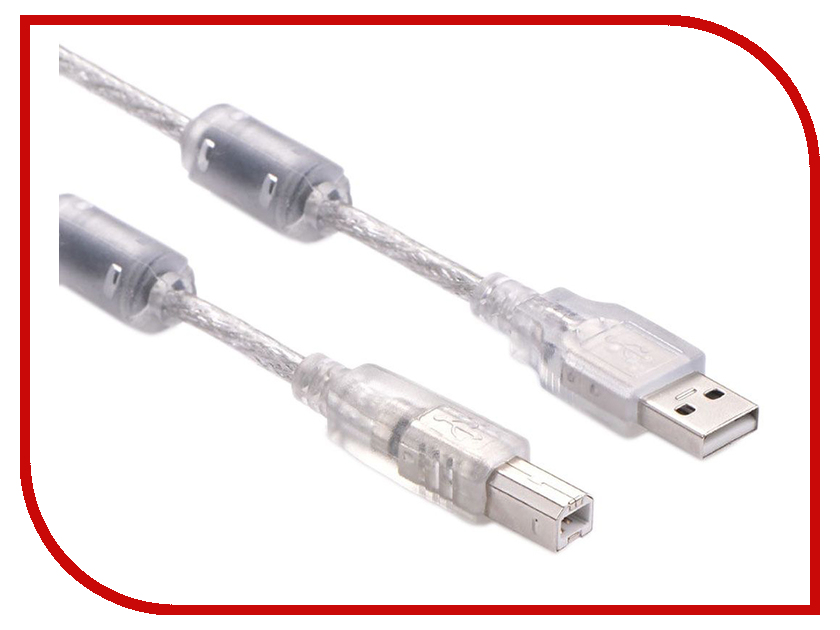  Greenconnect Premium USB 2.0 AM - BM 1.8m Transparent GCR-UPC2M-BD2S-F-1.8m