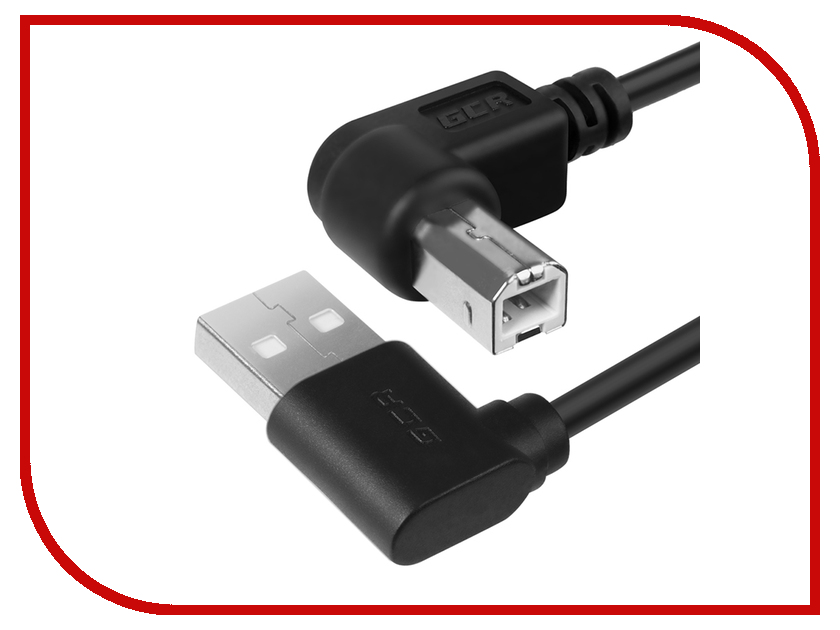  Greenconnect USB 2.0 AM - BM 0.5m Black GCR-AUPC5AM-BB2S-F-0.5m