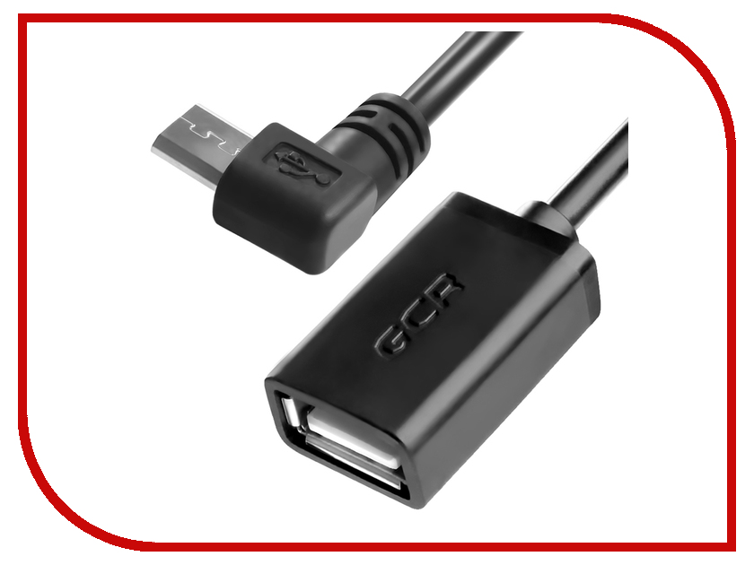  Greenconnect OTG Micro USB - USB 2.0 AF 0.75m Black GCR-AMB9AF-AA-0.75m