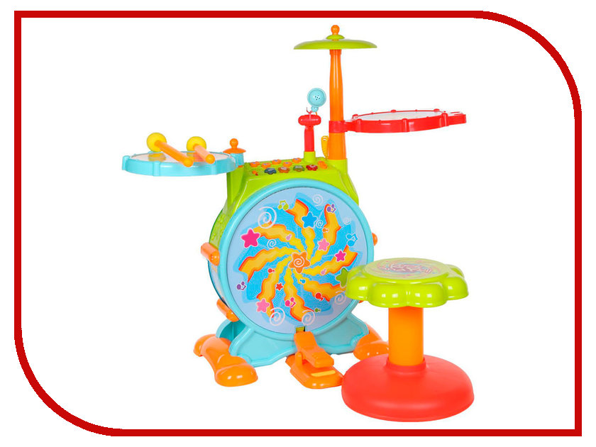 фото Детский музыкальный инструмент Huile Toys Музыкальный центр с барабанной установкой Y61142