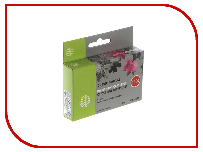 Картридж Cactus Magenta для MB2050/MB2350/MB2040/MB2340 11.5ml CS-PGI1400XLM, (аналог Canon PGI-1400XLM) CS-PGI1400XLM
Картридж Cactus Magenta для MB2050/MB2350/MB2040/MB2340 11.5ml CS-PGI1400XLM, (аналог Canon PGI-1400XLM) CS-PGI1400XLM