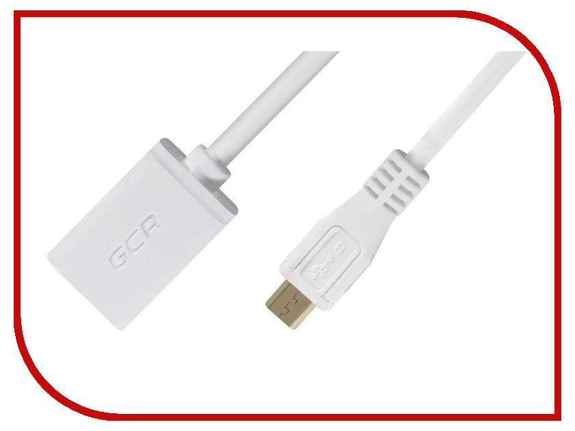  Greenconnect OTG micro USB - AF USB 2.0 0.75m White GCR-MB8AF-AAG-0.75m