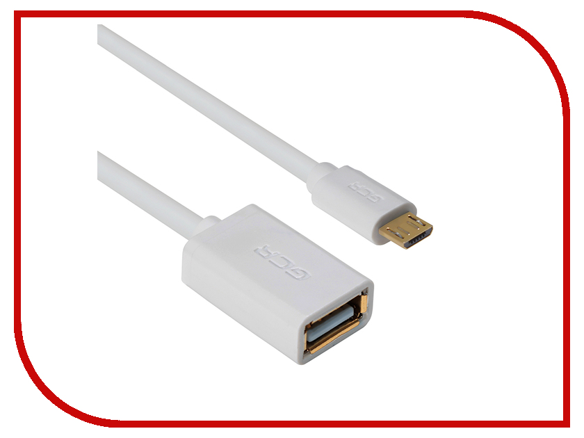  Greenconnect OTG micro USB - AF USB 2.0 0.15m White GCR-MB5AF-AA2SG-0.15m