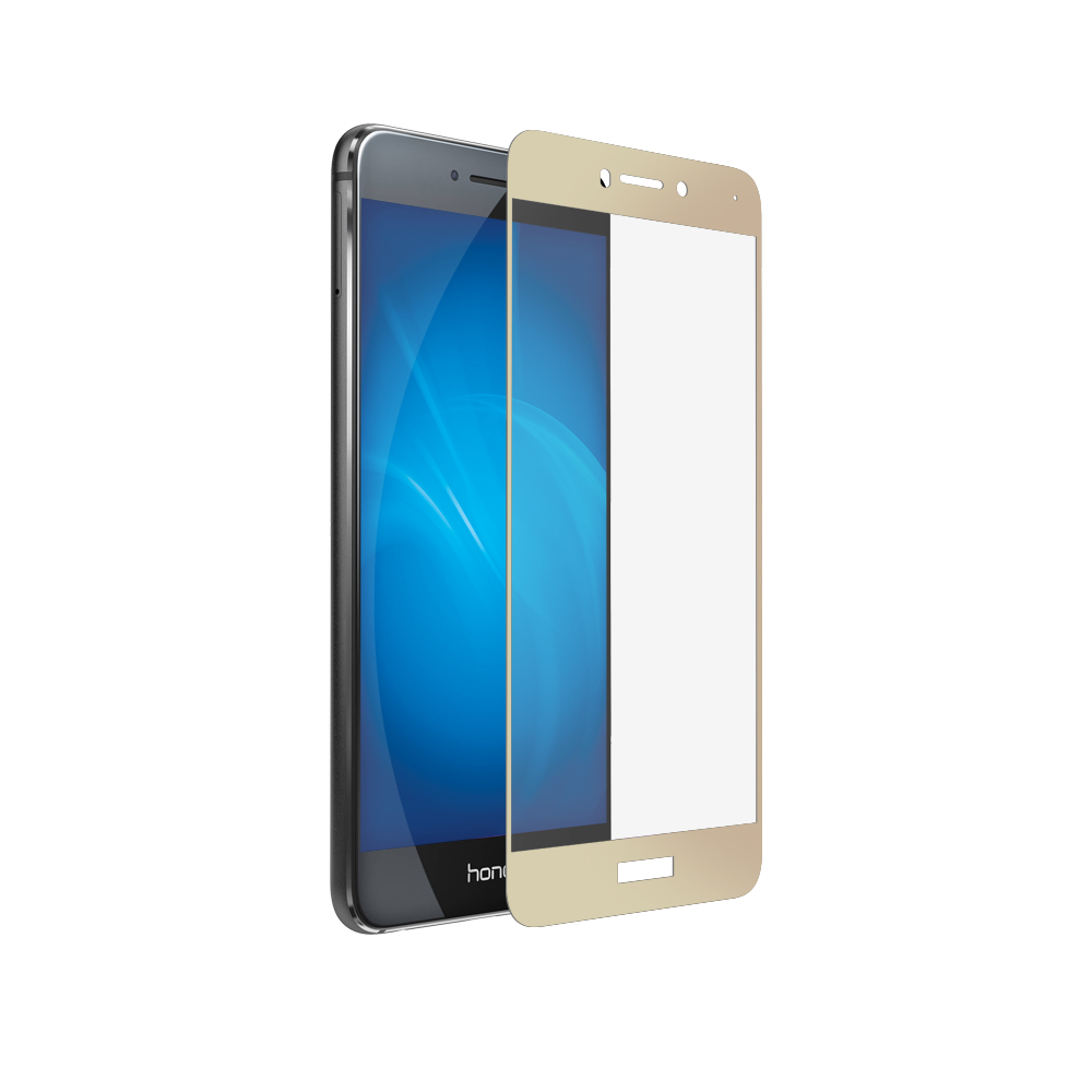 Аксессуар Защитное стекло Huawei Honor 8 Lite / P8 Lite DF Fullscreen hwColor-08 Gold