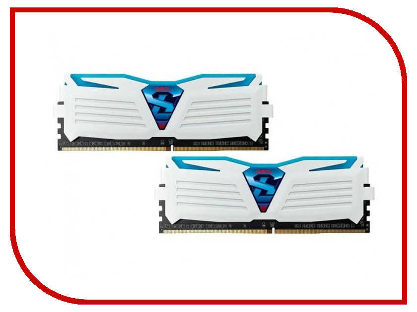 Модуль памяти GeIL Super Luce White DDR4 DIMM 2133MHz PC4-17000 CL15 - 32Gb KIT (2x16Gb) GLWB432GB21