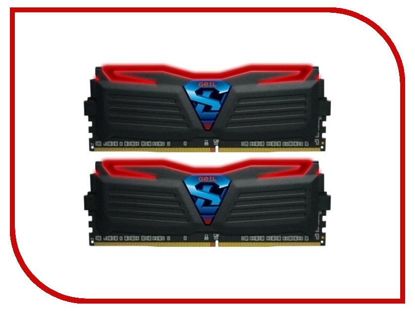 Модуль памяти GeIL Super Luce Black DDR4 DIMM 2133MHz PC4-17000 CL15 - 32Gb KIT (2x16Gb) GLR432GB213