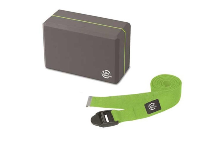 Набор для йоги Lite Weights Grey-Light Green 5490LW