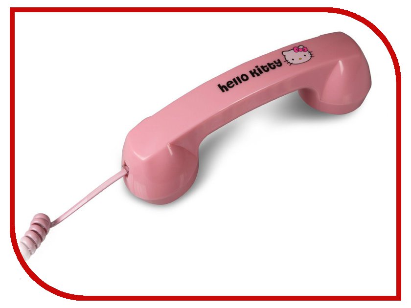 Гаджет Детская трубка-гарнитура Hello Kitty Jack 3.5mm Pink 150663