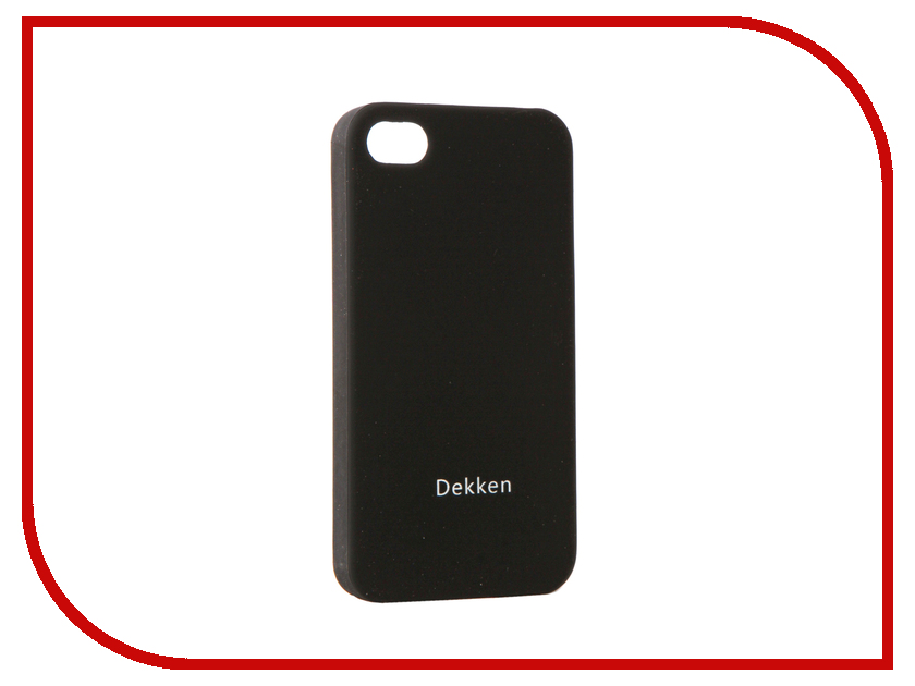  - Dekken Soft Touch  APPLE iPhone 4 / 4S Black 20311