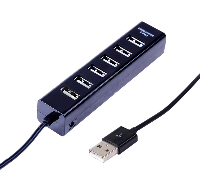 Хаб USB Rexant 18-4107 7 ports Black