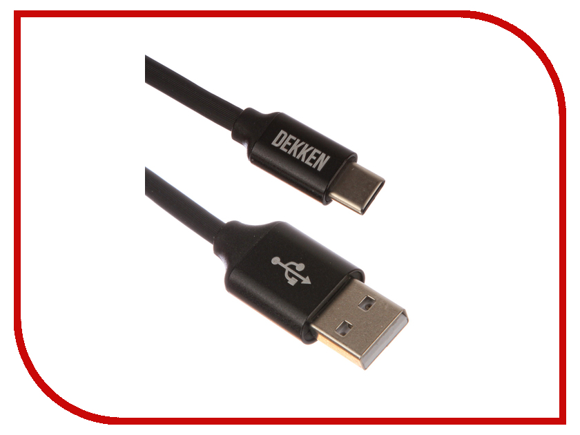  Dekken USB - Type-C 1m Black 20913