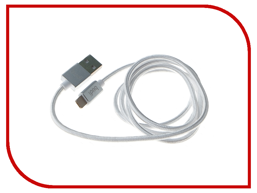  Budi USB - MicroUSB + Lightning M8J175 1m Silver