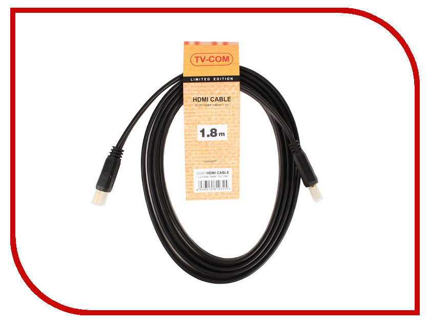 Аксессуар TV-COM HDMI 19M 1.4V 1m CG200F-1M Аксессуар TV-COM HDMI 19M 1.4V 1m CG200F-1M