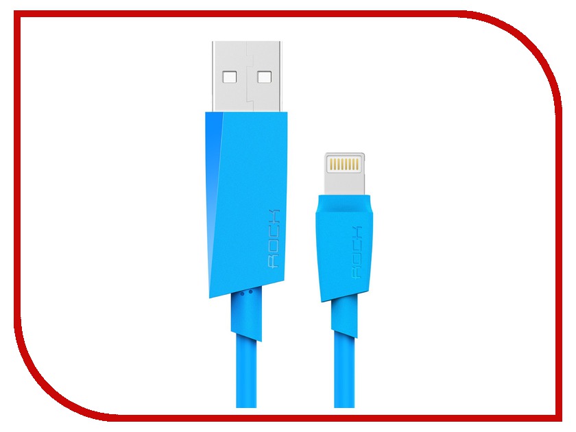  Rock USB to Lightning M3 MFI Round Cable 1m RCB0473 Blue