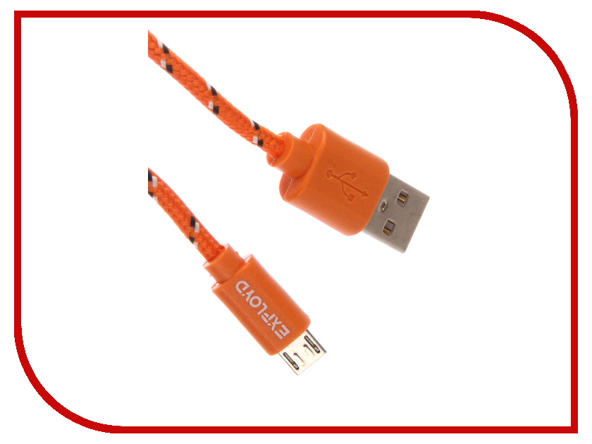  Exployd USB - microUSB 1m Orange EX-K-185