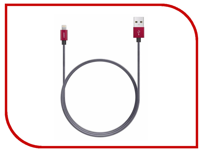  Aukey USB - Lightning 0.9m Red CB-D24