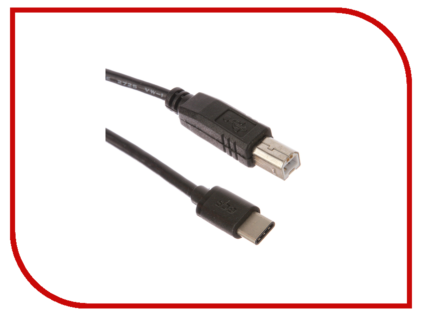  Greenconnect USB Type C - USB 2.0 1.0m Black GCR-UC1BM-BB2S-1.0m
