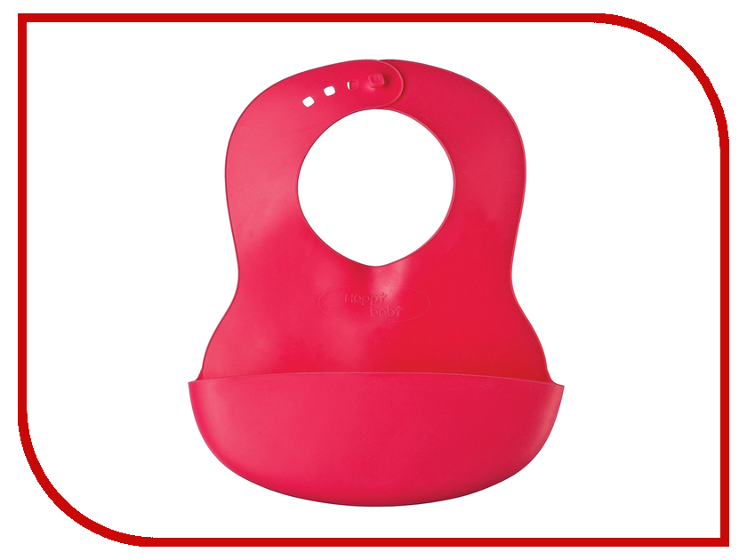 Слюнявчик Happy Baby Soft Childrens Bib Red 16000