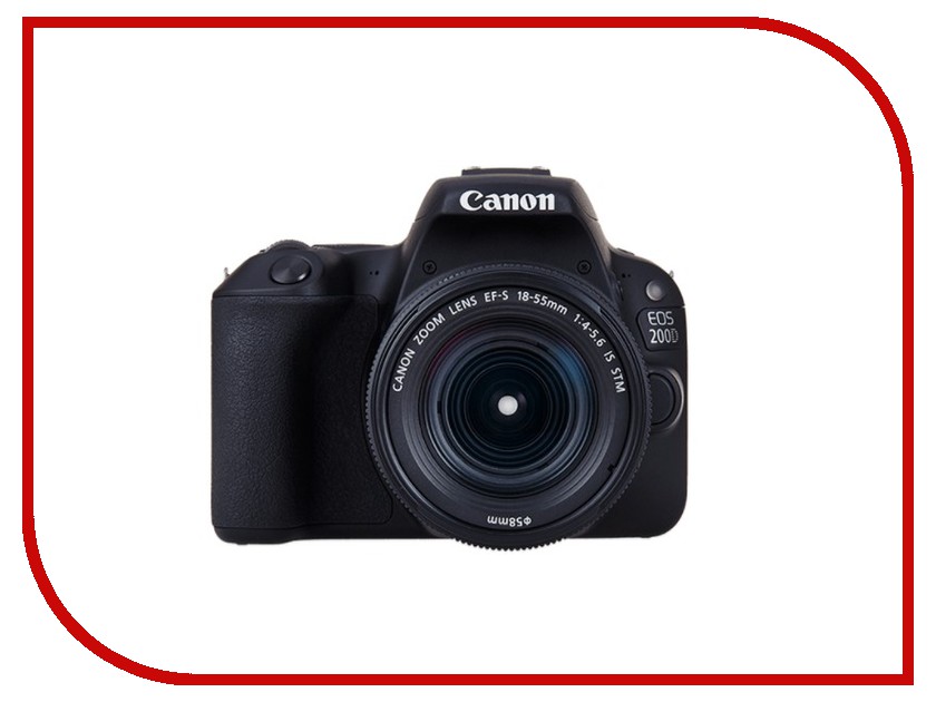  Canon EOS 200D Kit EF-S 18-55mm f / 3.5-5.6 III Black