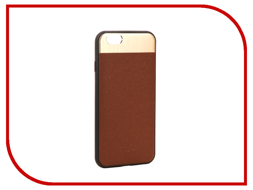 фото Аксессуар Чехол-накладка Dotfes G03 Aluminium Alloy Nappa Leather Case для APPLE iPhone 6/6S Brown 47078