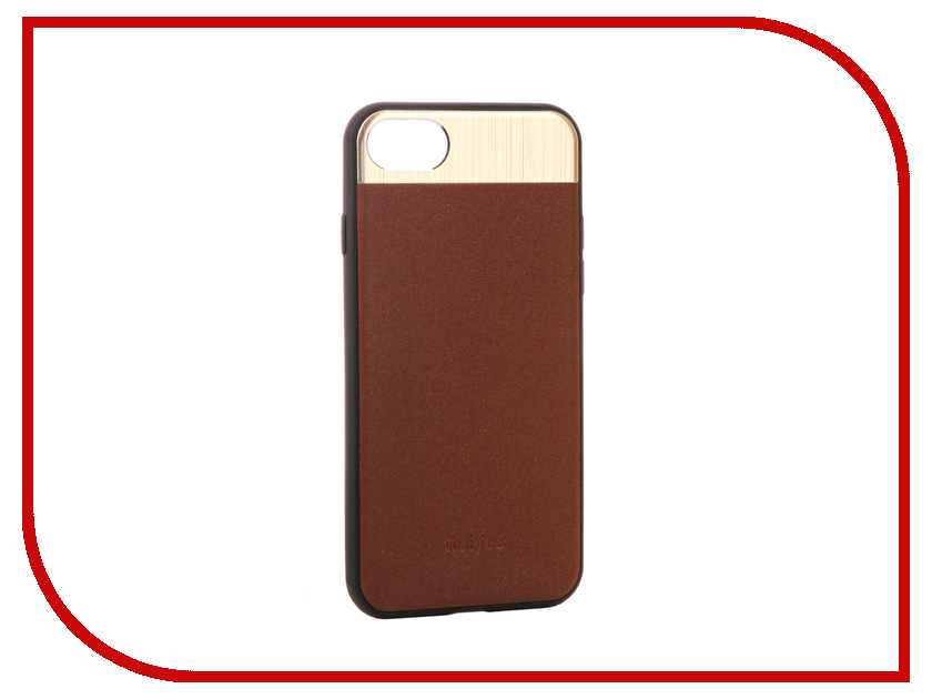 фото Аксессуар Чехол-накладка Dotfes G03 Aluminium Alloy Nappa Leather Case для APPLE iPhone 7 Brown 47086