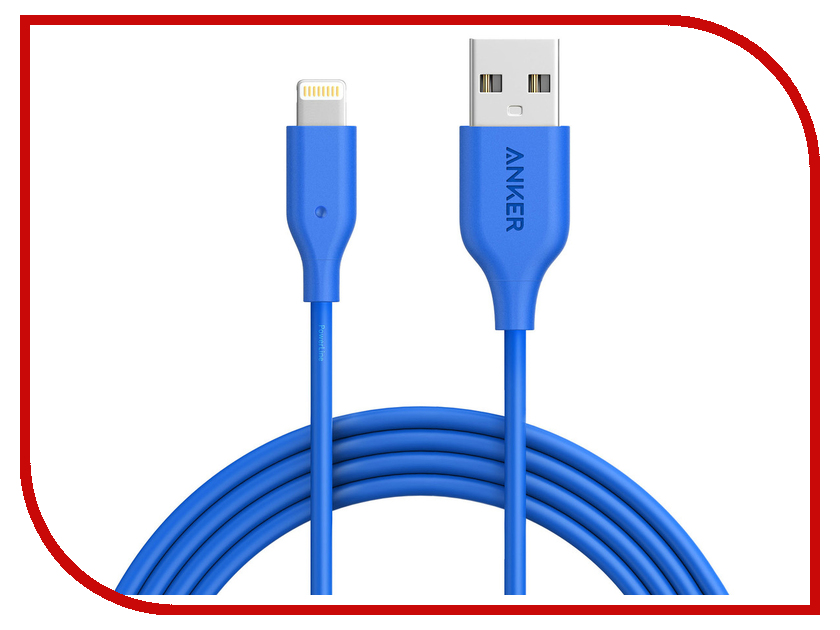  Anker PowerLine USB - Lightning 1.8m A8112H31 Blue 908158