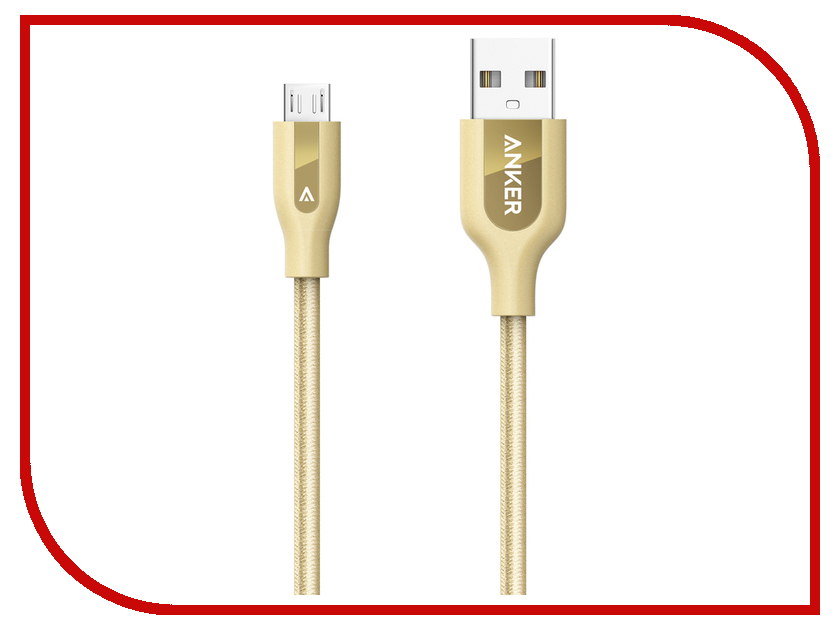  Anker Powerline+ Micro USB 0.9m A8142HB1 Gold 908154