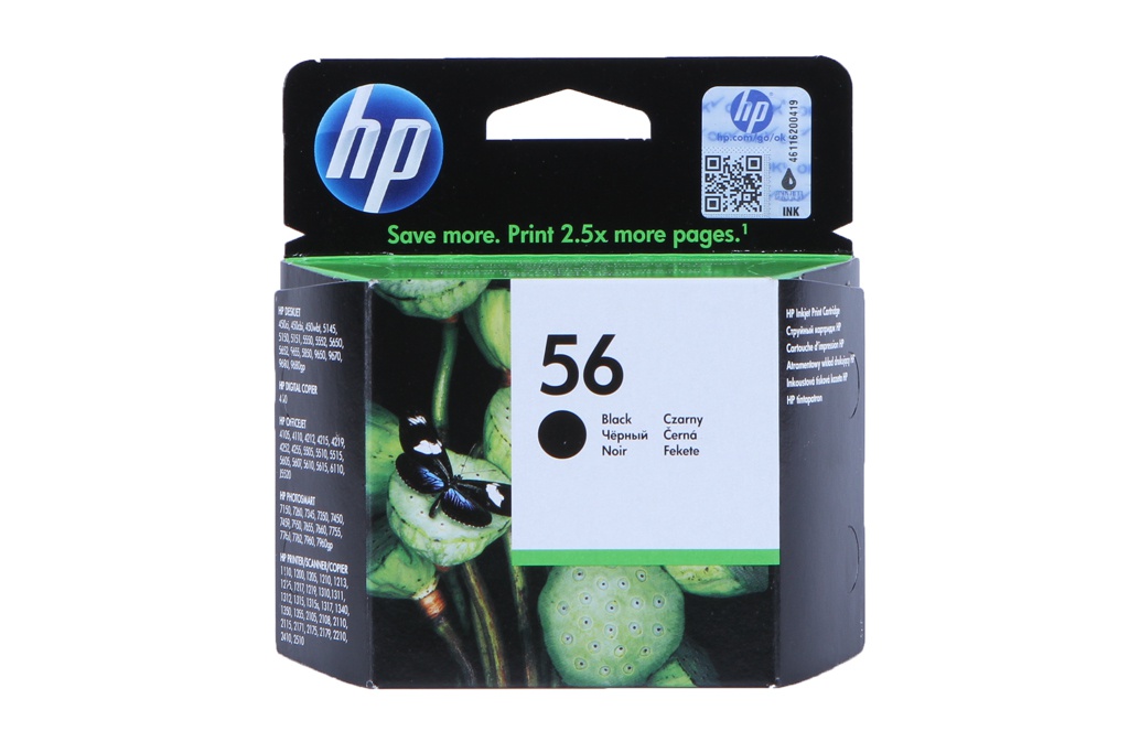 Hewlett-Packard Картридж HP 56 C6656AE Black