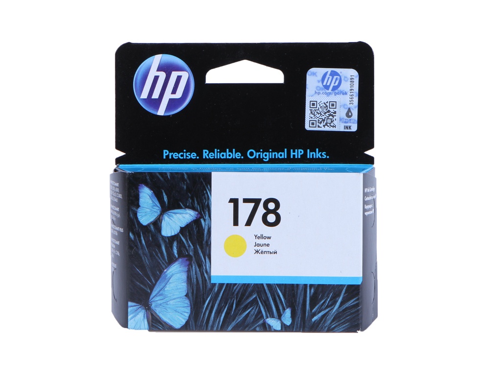 Hewlett-Packard Картридж HP 178 CB320HE Yellow для B109/C5383/C6383/D5463/Plus B209/Premium Fax C309/B8553