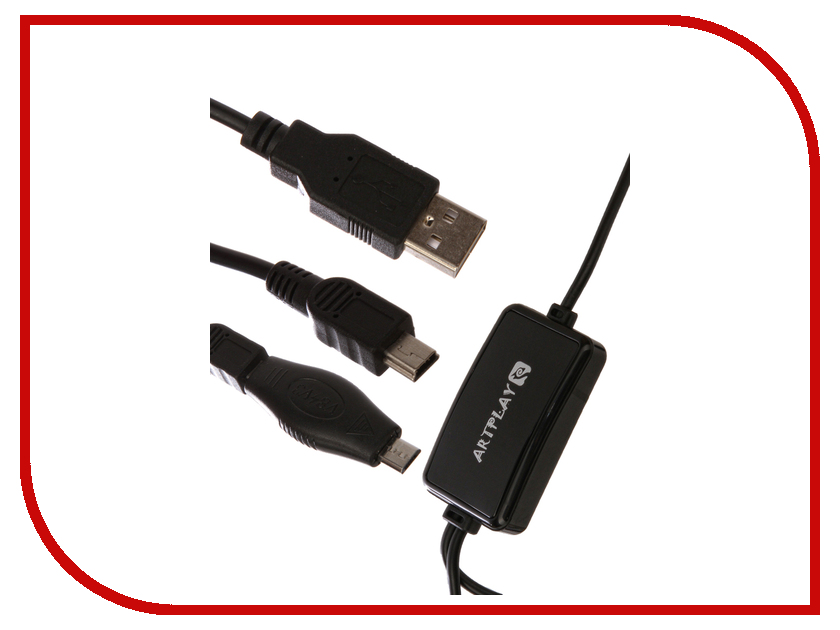  Artplays USB to 2 x Mini USB + Micro USB ACPS466