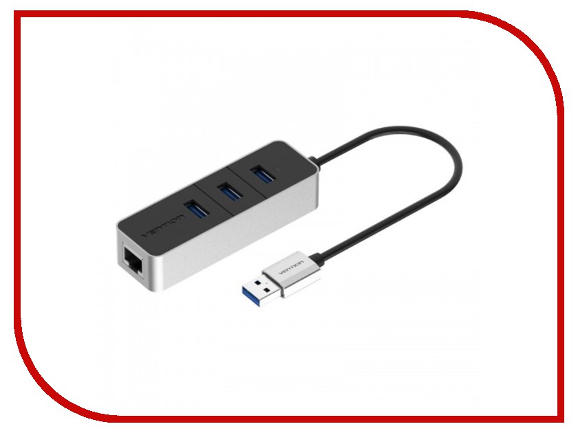 Аксессуар Vention USB 3.0 M - Ethernet RJ45 F+OTG 3 x port VAS-J44-B vention usb 3 0 m ethernet rj45 f otg сетевой адаптер